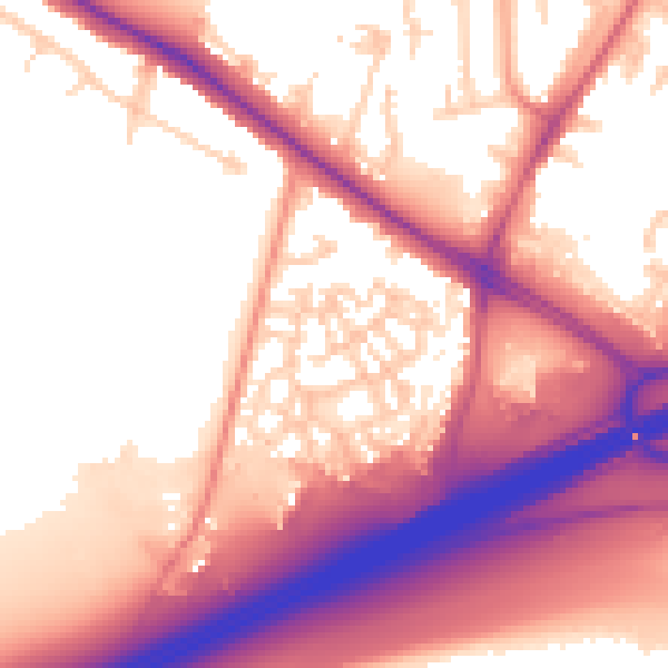 Daytime road noise heatmap for SL3 7GP