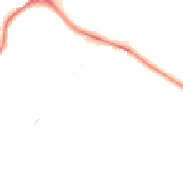 Night-time road noise heatmap for SL3 7PJ