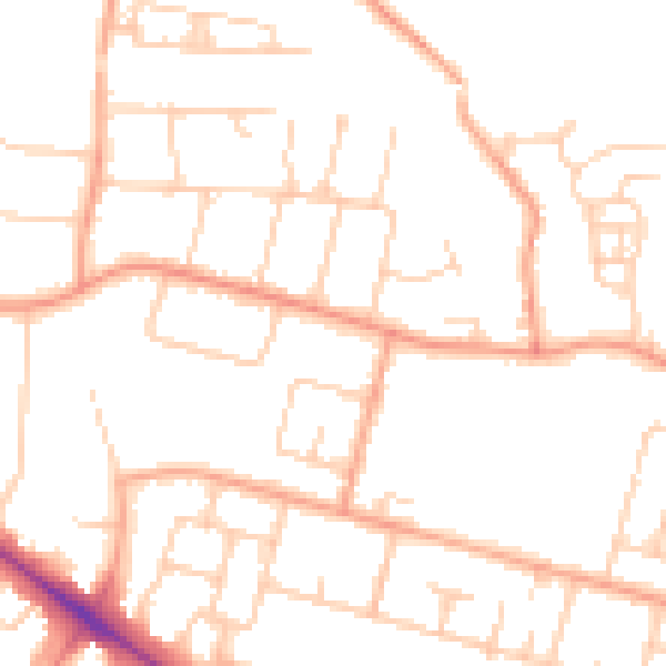 Daytime road noise heatmap for SL3 7TG