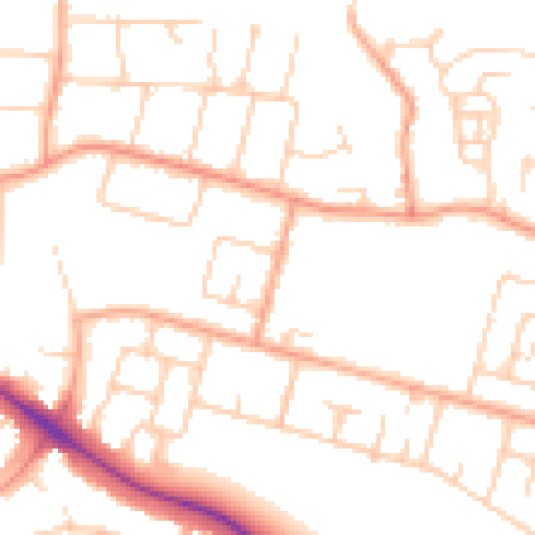 Daytime road noise heatmap for SL3 7TQ