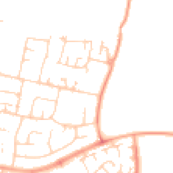 Daytime road noise heatmap for SL3 8BN