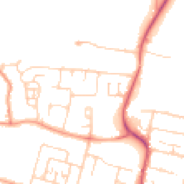 Daytime road noise heatmap for SL3 8DF