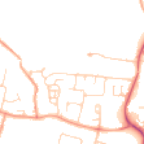 Daytime road noise heatmap for SL3 8DQ