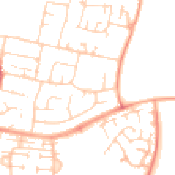 Daytime road noise heatmap for SL3 8EH