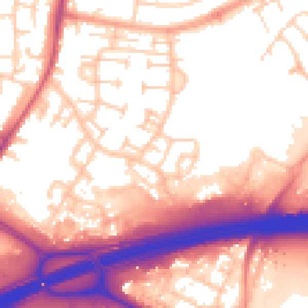 Daytime road noise heatmap for SL3 8GU