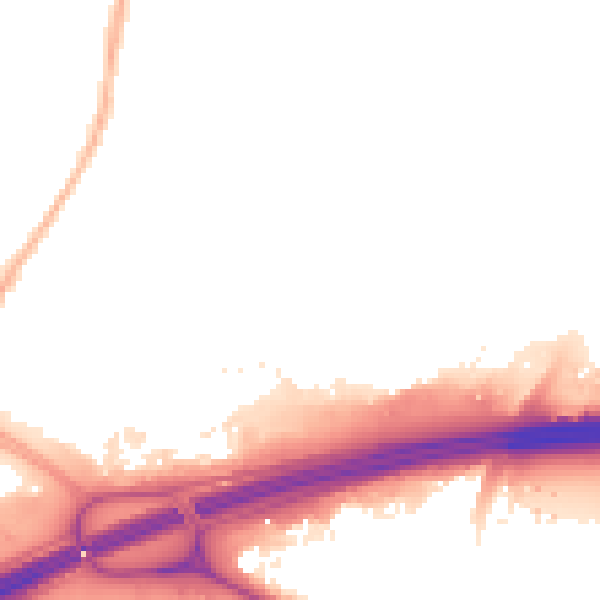 Night-time road noise heatmap for SL3 8GU