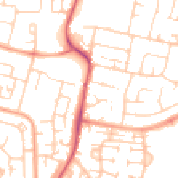 Daytime road noise heatmap for SL3 8LU