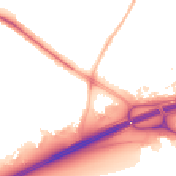 Night-time road noise heatmap for SL3 8PP