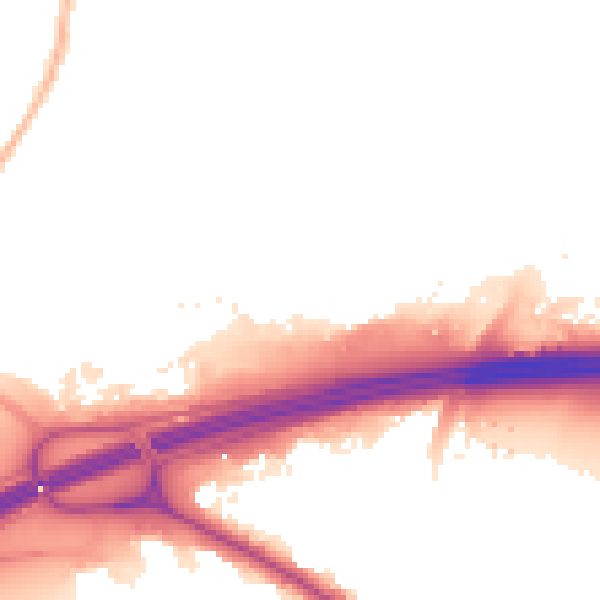 Night-time road noise heatmap for SL3 8TR