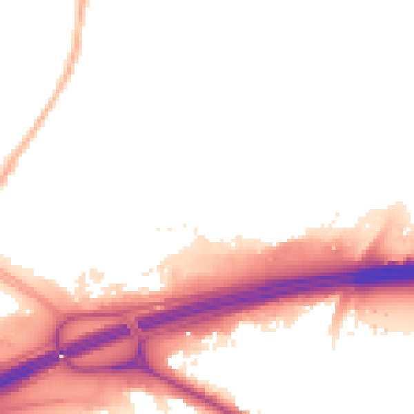 Night-time road noise heatmap for SL3 8TY