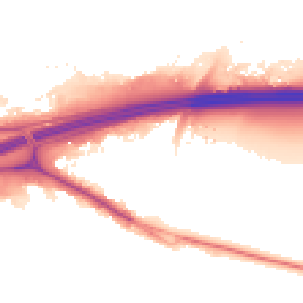 Night-time road noise heatmap for SL3 8UY
