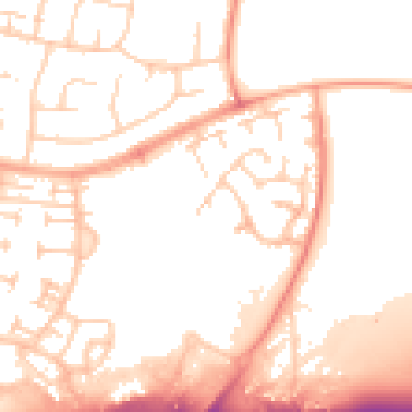 Daytime road noise heatmap for SL3 8WG