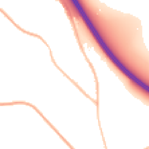 Night-time road noise heatmap for SL3 9AA