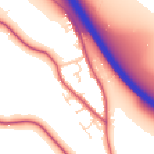 Daytime road noise heatmap for SL3 9AH