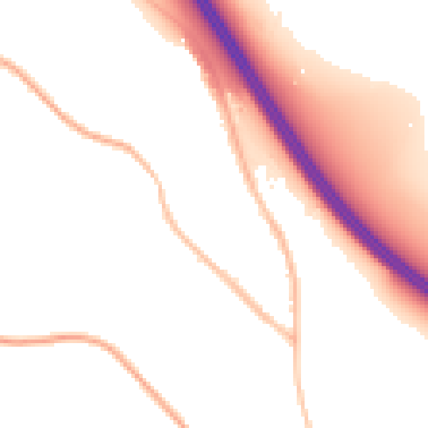 Night-time road noise heatmap for SL3 9AH