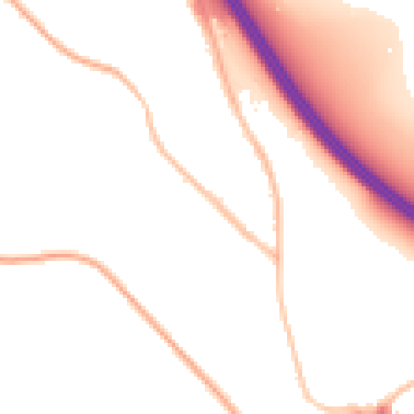 Night-time road noise heatmap for SL3 9AZ
