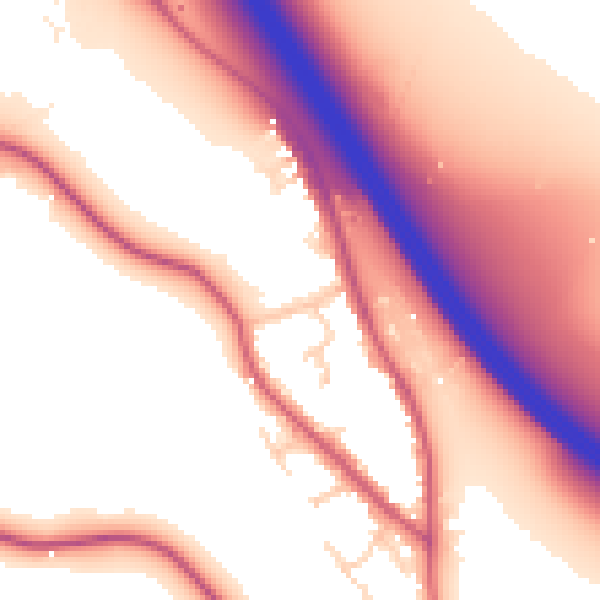 Daytime road noise heatmap for SL3 9BA
