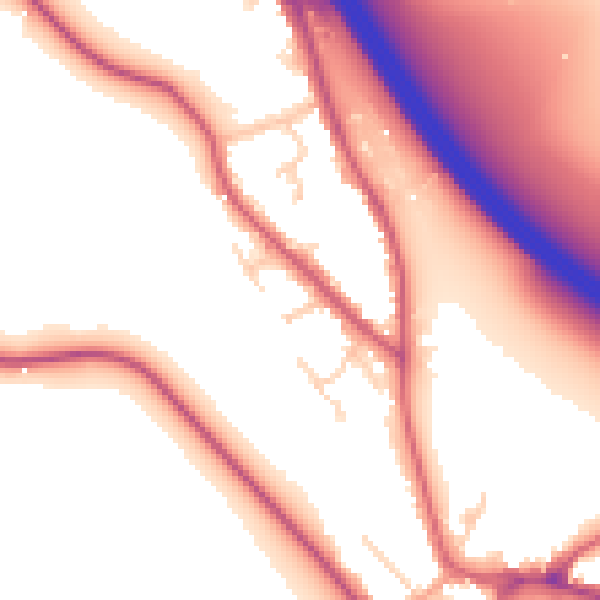 Daytime road noise heatmap for SL3 9BB