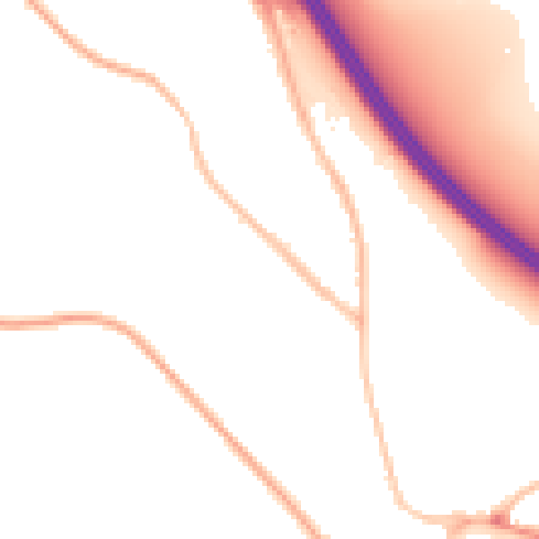 Night-time road noise heatmap for SL3 9BB