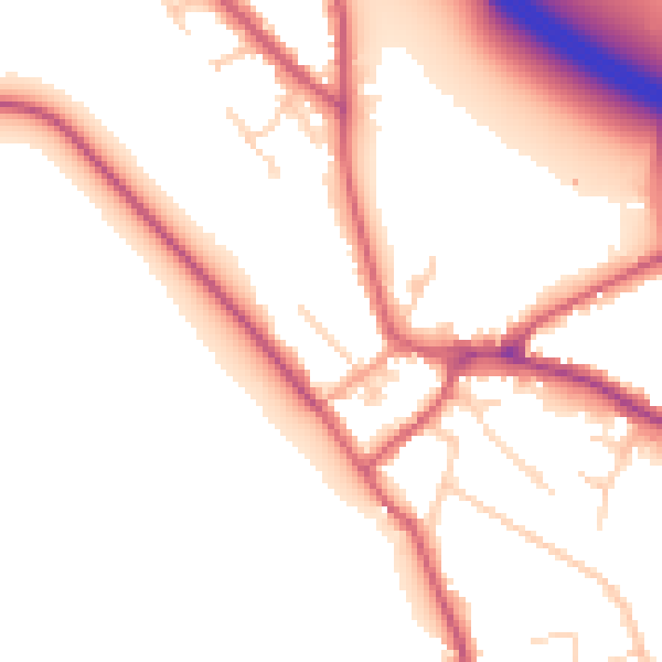 Daytime road noise heatmap for SL3 9BP