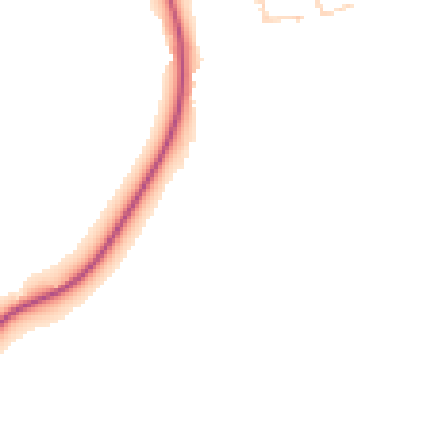 Daytime road noise heatmap for SL3 9DA