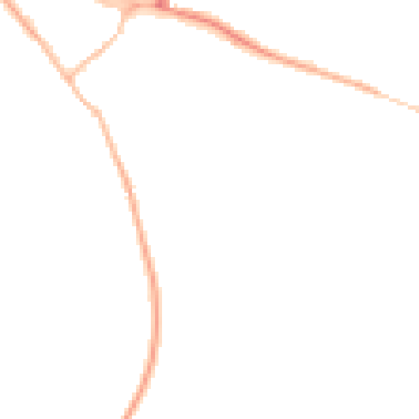 Night-time road noise heatmap for SL3 9DD