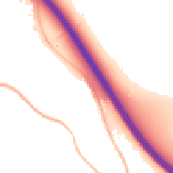Night-time road noise heatmap for SL3 9FB