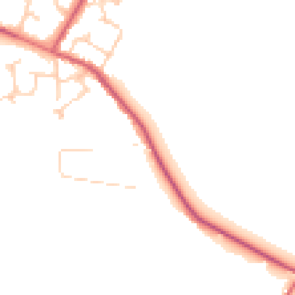 Daytime road noise heatmap for SL3 9HX