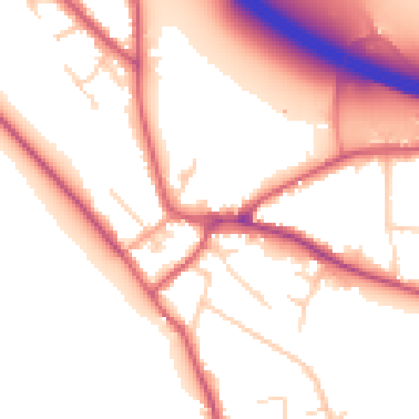 Daytime road noise heatmap for SL3 9JH