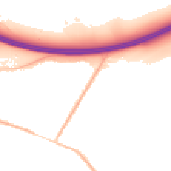 Night-time road noise heatmap for SL3 9LJ