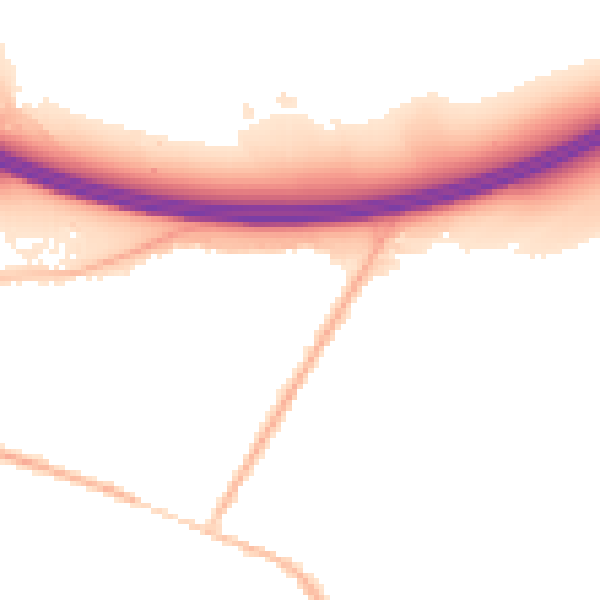 Night-time road noise heatmap for SL3 9NG