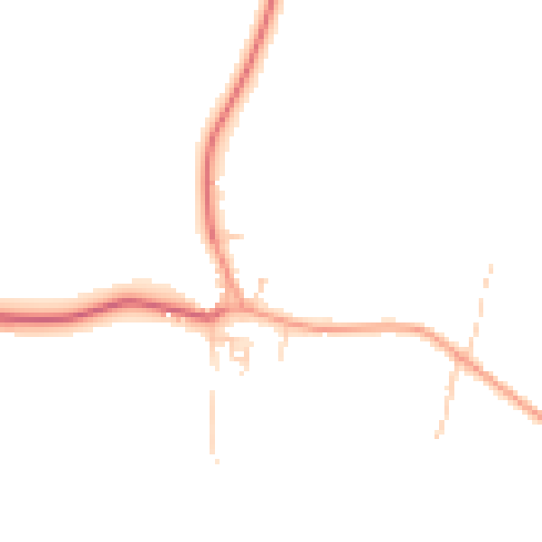 Daytime road noise heatmap for SL3 9NR