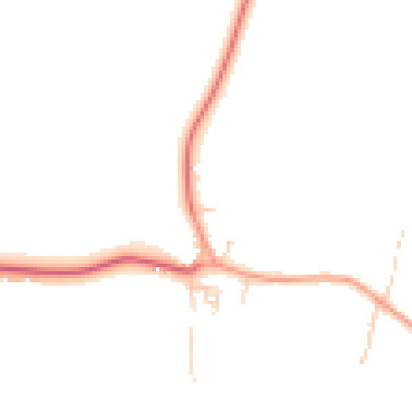 Daytime road noise heatmap for SL3 9NS