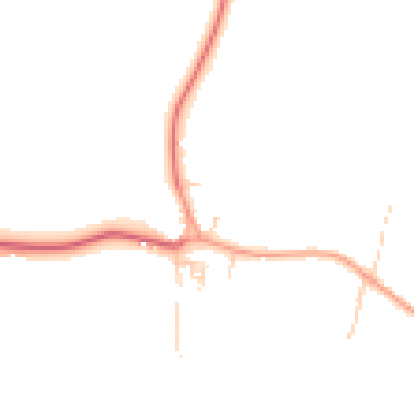 Daytime road noise heatmap for SL3 9NY