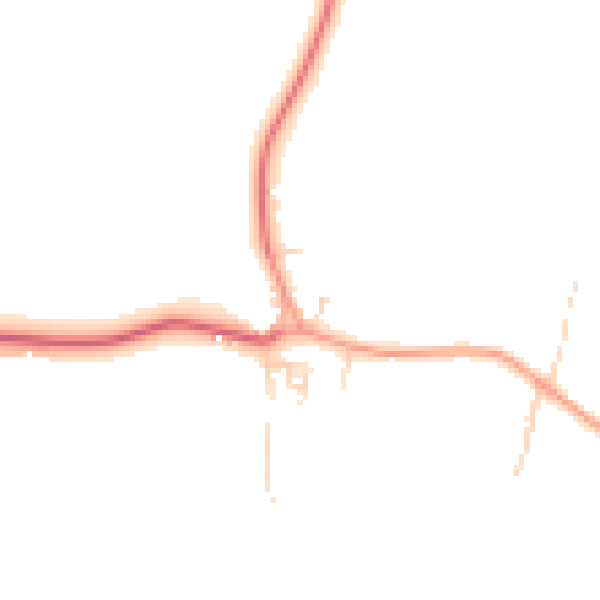 Daytime road noise heatmap for SL3 9NZ