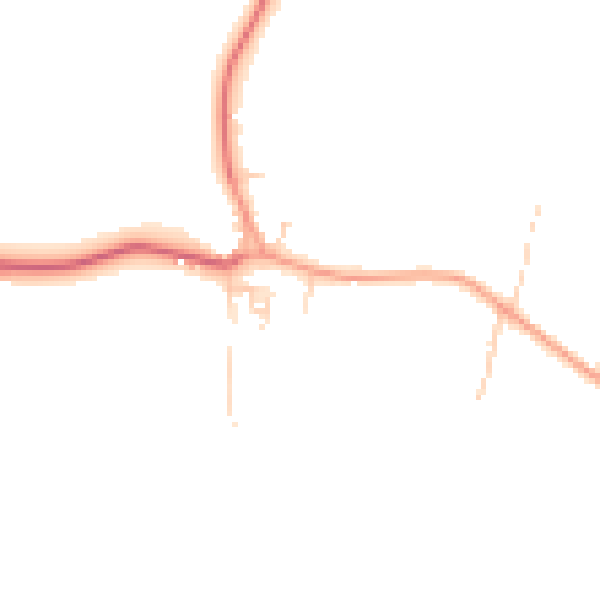 Daytime road noise heatmap for SL3 9PP