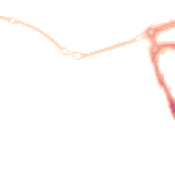 Night-time road noise heatmap for SN1 1DS
