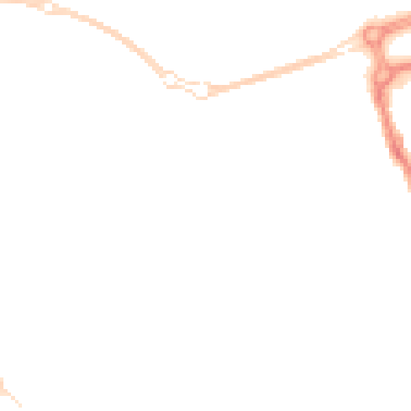 Night-time road noise heatmap for SN1 1DT