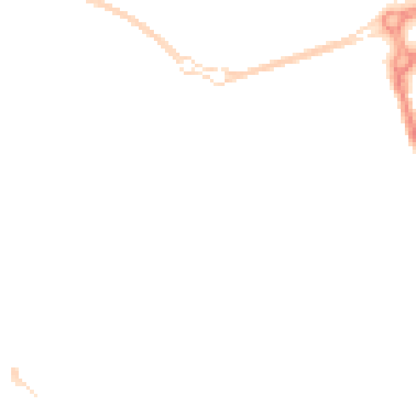 Night-time road noise heatmap for SN1 1DY