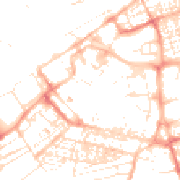 Daytime road noise heatmap for SN1 1LT