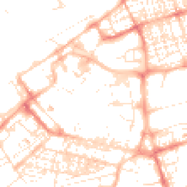 Daytime road noise heatmap for SN1 1QP