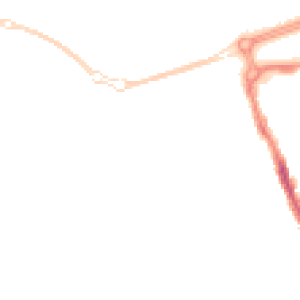 Night-time road noise heatmap for SN1 2AA
