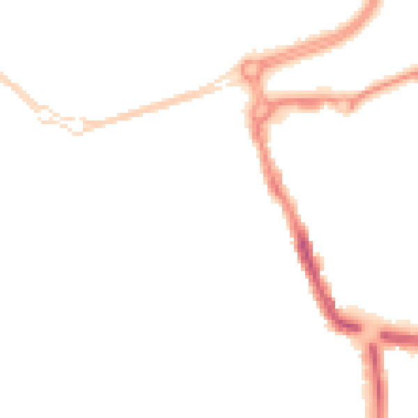 Night-time road noise heatmap for SN1 2AG