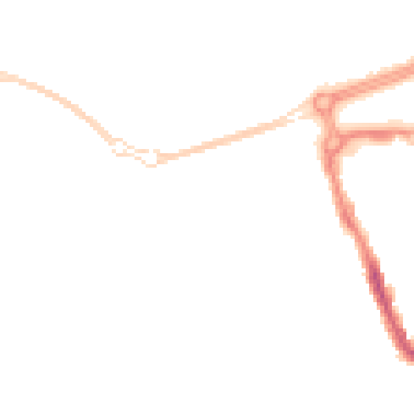 Night-time road noise heatmap for SN1 2BA