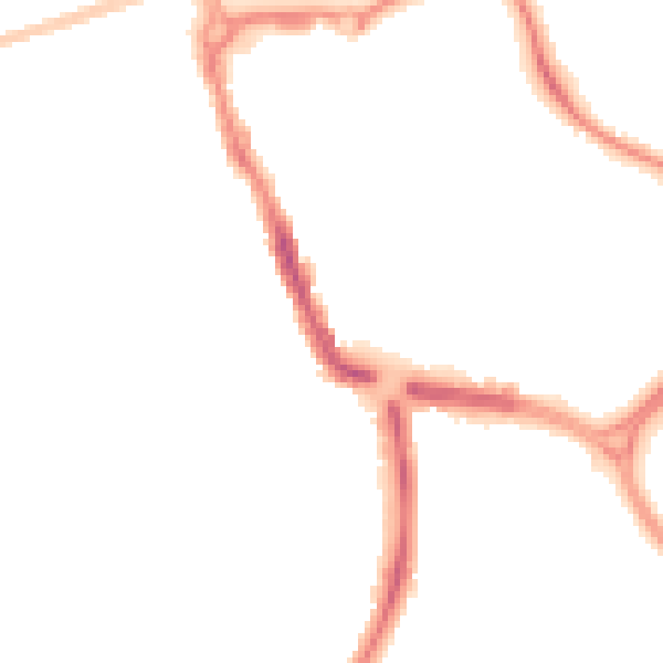 Night-time road noise heatmap for SN1 2EB