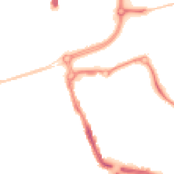 Night-time road noise heatmap for SN1 2EQ