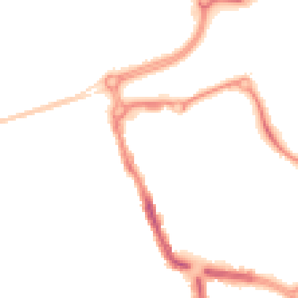 Night-time road noise heatmap for SN1 2HB