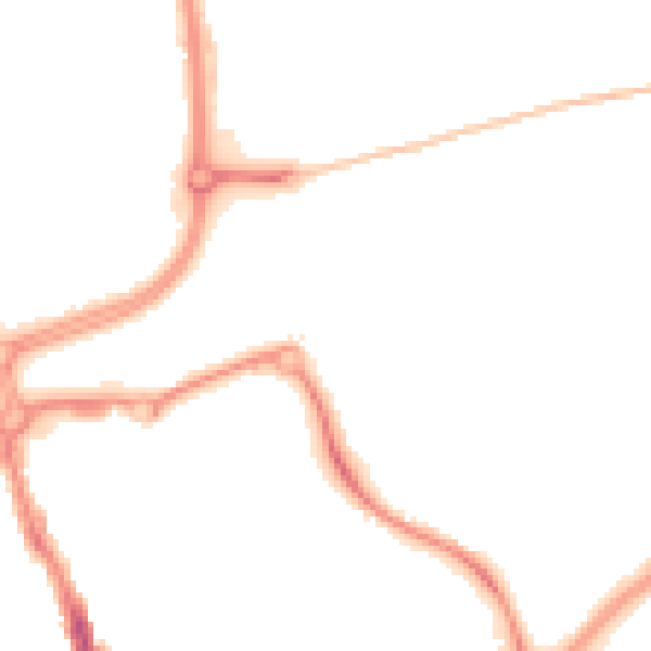 Night-time road noise heatmap for SN1 2QU