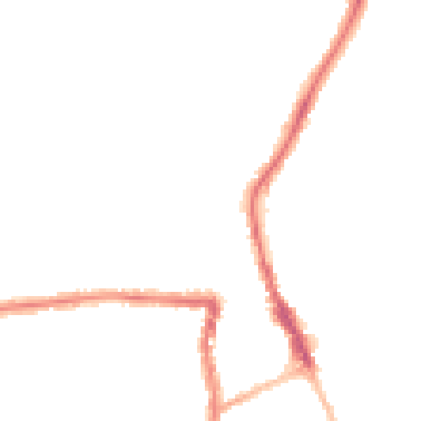 Night-time road noise heatmap for SN1 3BB
