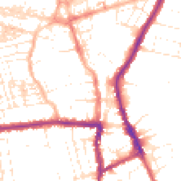 Daytime road noise heatmap for SN1 3DB